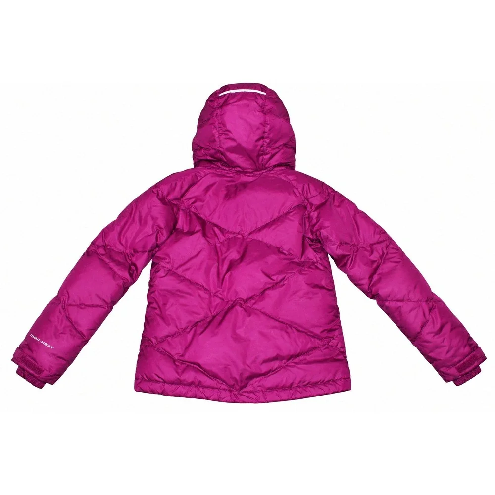 Columbia Girls Alpine Action Jacket L Purple Down Omni-Heat Ski Coat No Fur